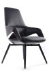 Конференц-кресло Riva Design Chair Aura-ST FK005-С черная кожа