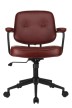 Кресло для персонала Riva Design Chair CHESTER W-221 бургунди экокожа - 1