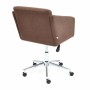 Кресло для персонала TetChair Milan коричневый флок - 3