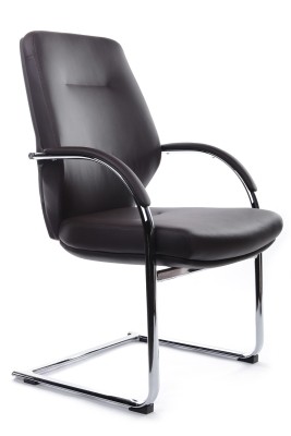 Конференц-кресло Riva Design Chair Alonzo-CF С1711 тёмно-коричневая кожа